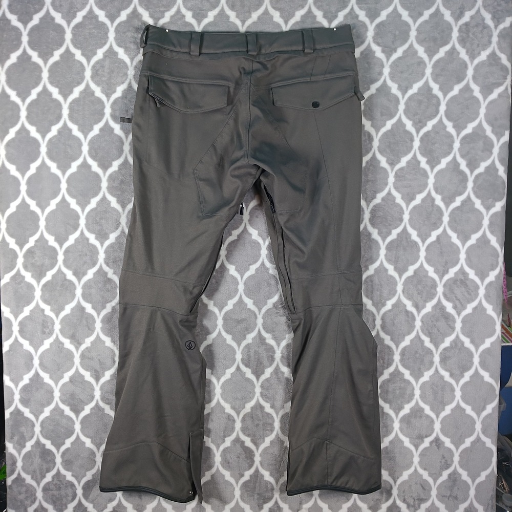 Volcom Snowboard Pants Men Large Dark Grey Modern Articulated 15K G1351709 - Picture 3 of 9